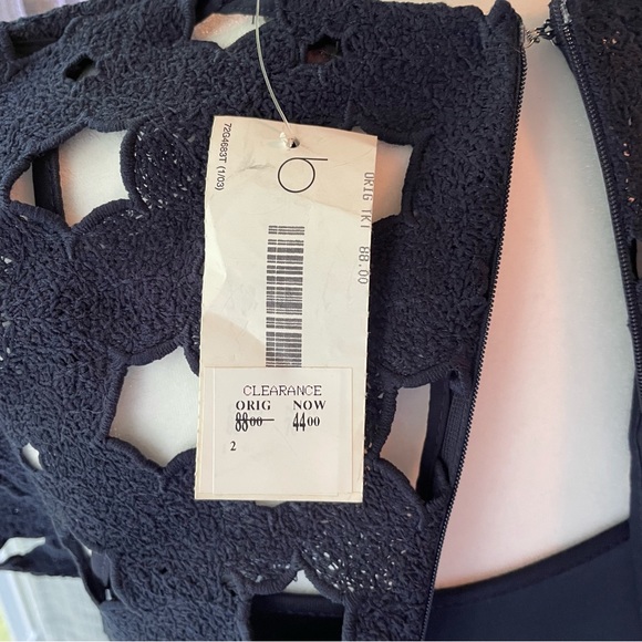 Aqua Eyelet Cutout Dress - Picture 6 of 8